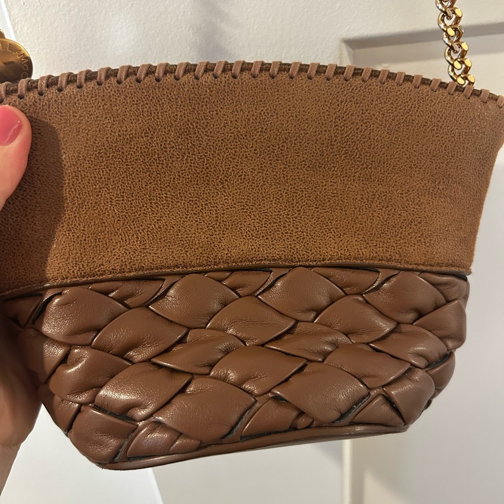 Stella McCartney Brown Woven Mini Bag